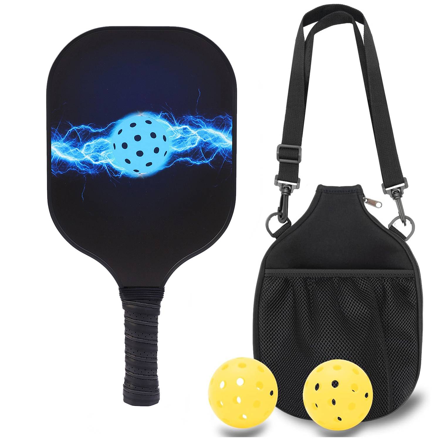 T-03 [Single+single-shot backpack+2 40-hole outdoor ball] Carbon fiber